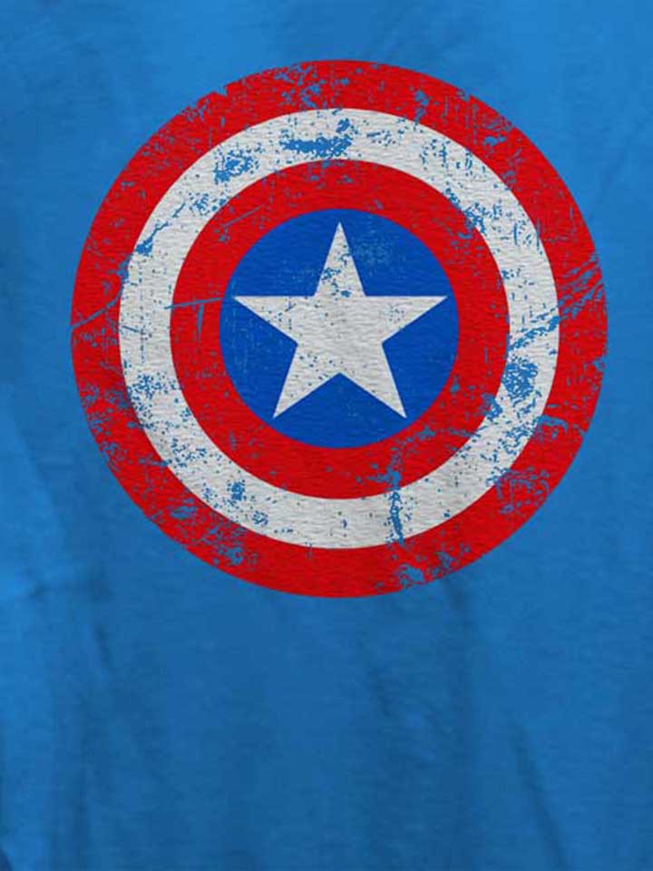 captain-america-shield-vintage-damen-t-shirt royal 4