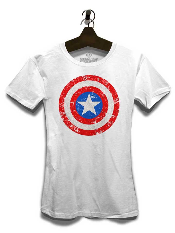 captain-america-shield-vintage-damen-t-shirt weiss 3