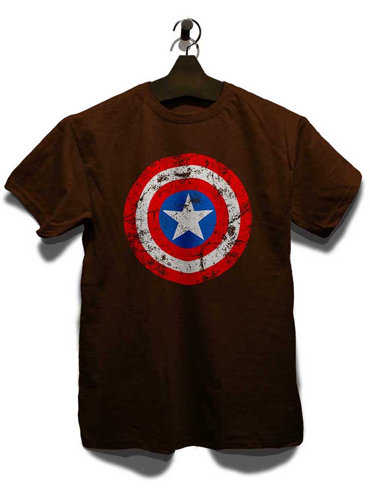 captain-america-shield-vintage-t-shirt braun 3