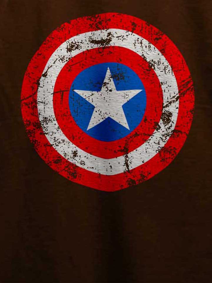 captain-america-shield-vintage-t-shirt braun 4