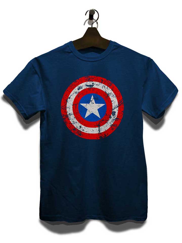 captain-america-shield-vintage-t-shirt dunkelblau 3