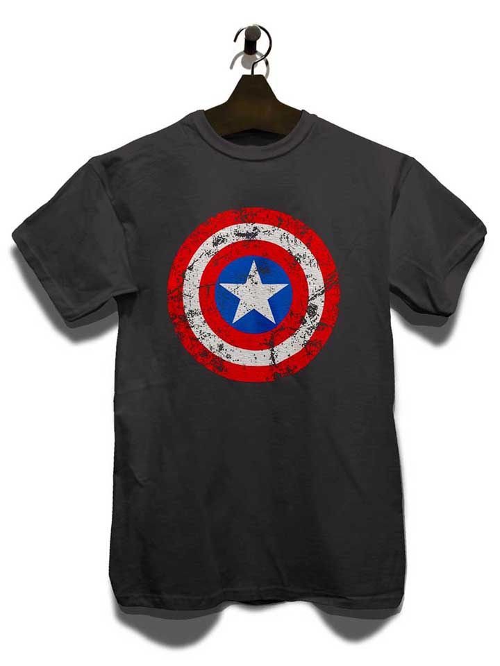 captain-america-shield-vintage-t-shirt dunkelgrau 3