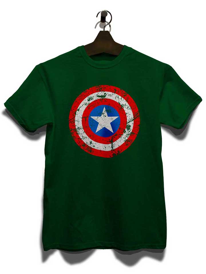 captain-america-shield-vintage-t-shirt dunkelgruen 3