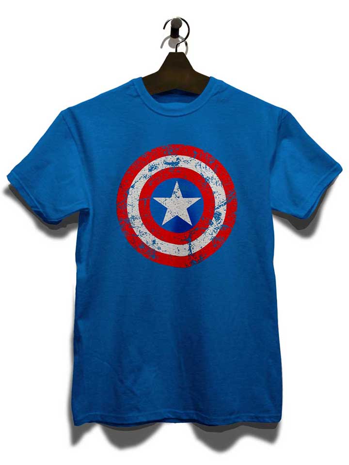 captain-america-shield-vintage-t-shirt royal 3