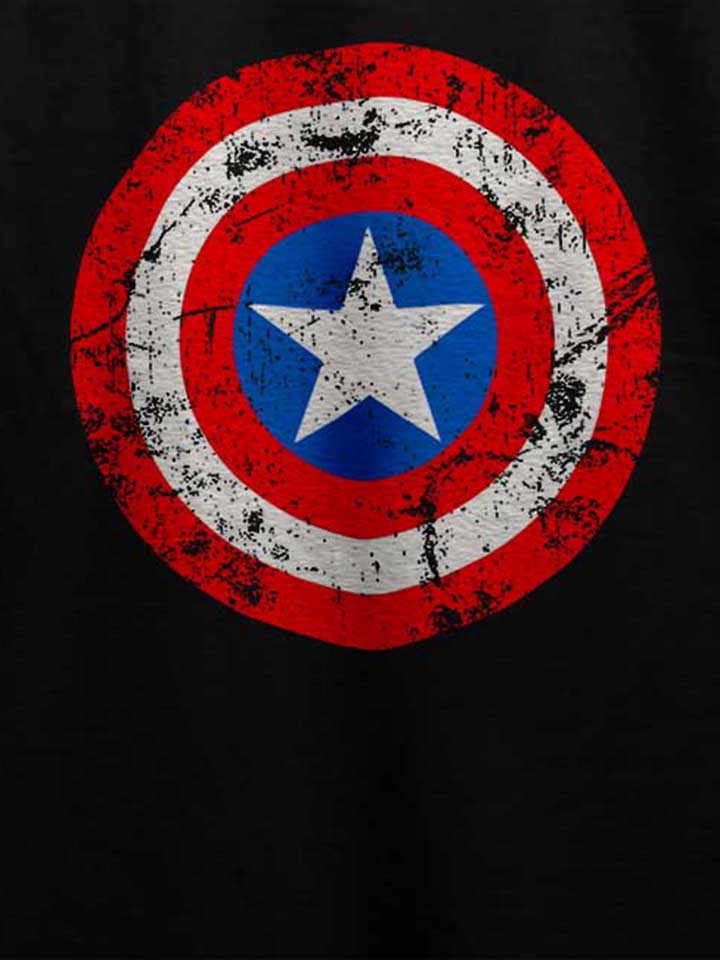 captain-america-shield-vintage-t-shirt schwarz 4