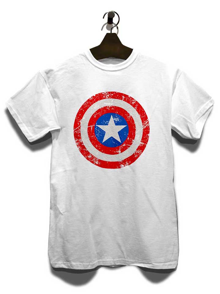 captain-america-shield-vintage-t-shirt weiss 3
