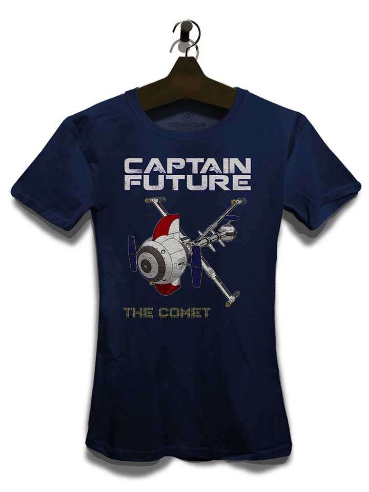 captain-future-the-comet-damen-t-shirt dunkelblau 3