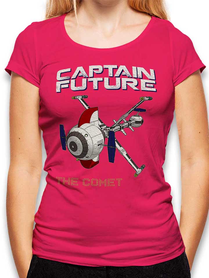 captain-future-the-comet-damen-t-shirt fuchsia 1