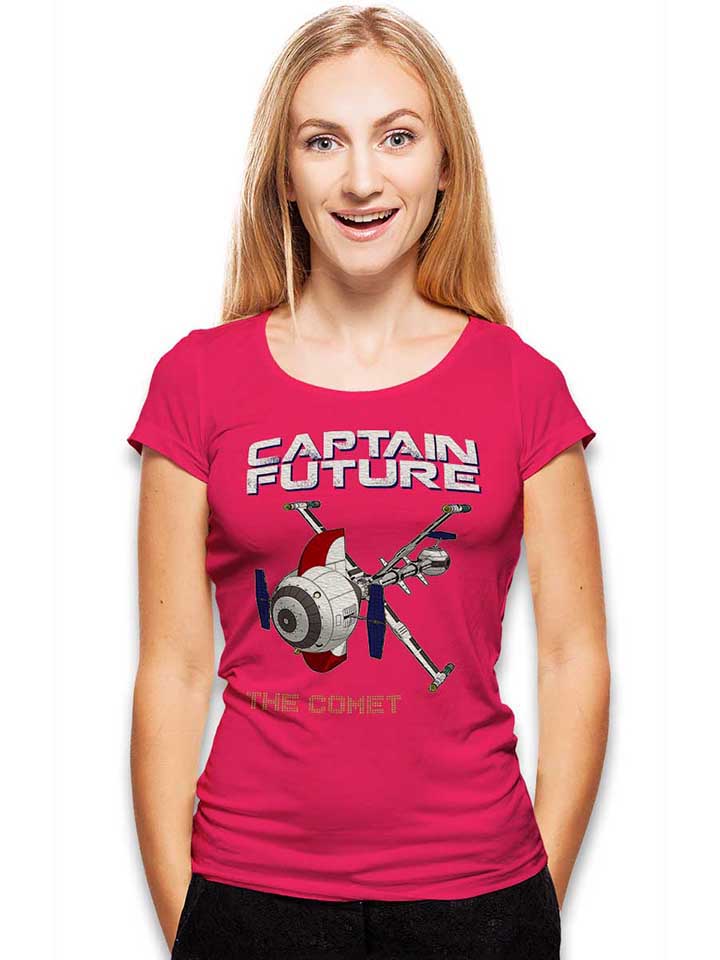 captain-future-the-comet-damen-t-shirt fuchsia 2