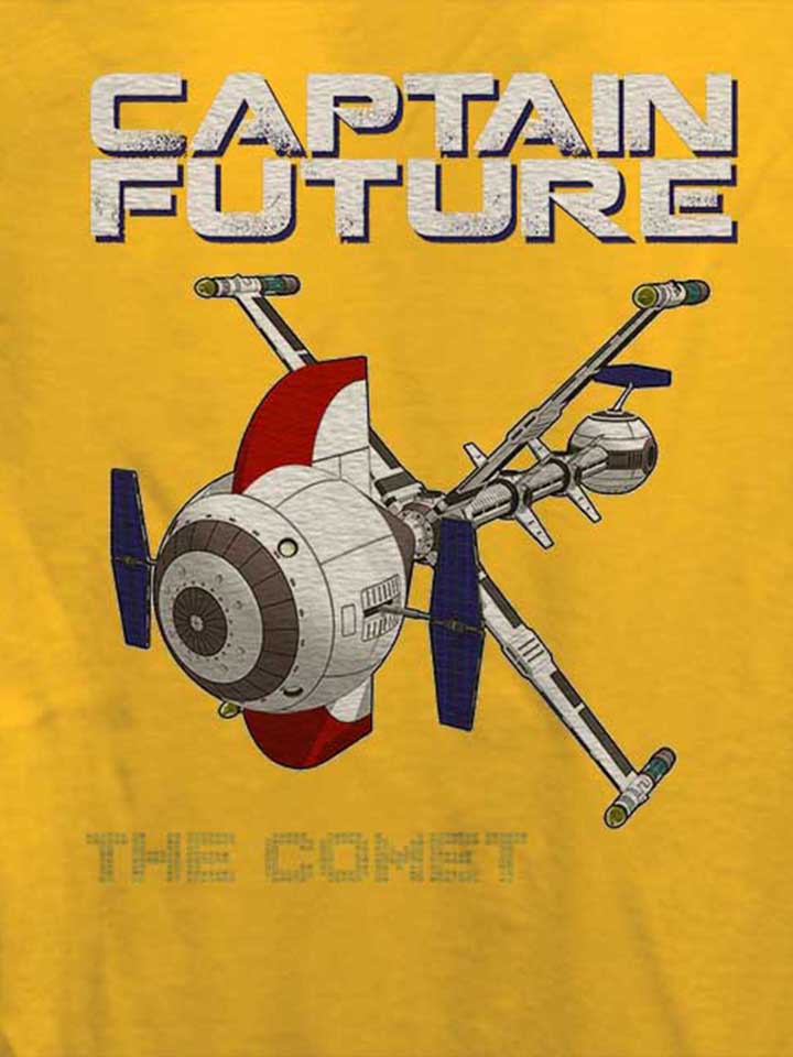 captain-future-the-comet-damen-t-shirt gelb 4