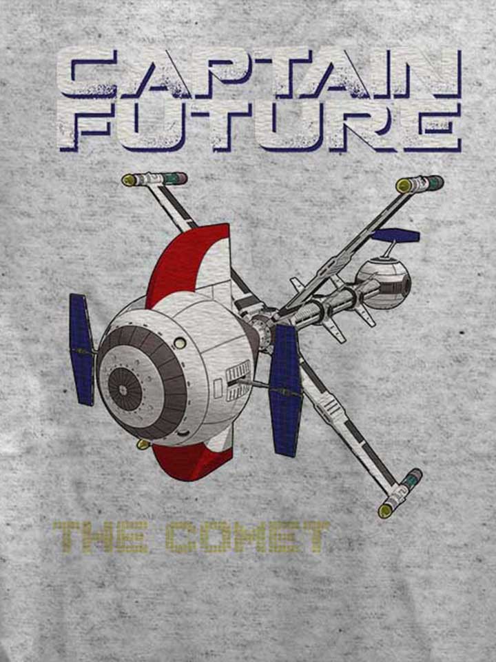 captain-future-the-comet-damen-t-shirt grau-meliert 4