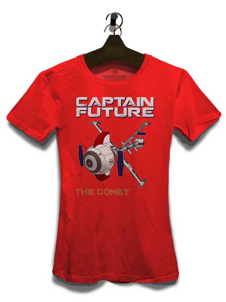 captain-future-the-comet-damen-t-shirt rot 3