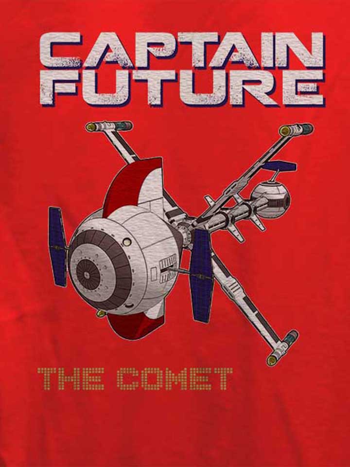 captain-future-the-comet-damen-t-shirt rot 4