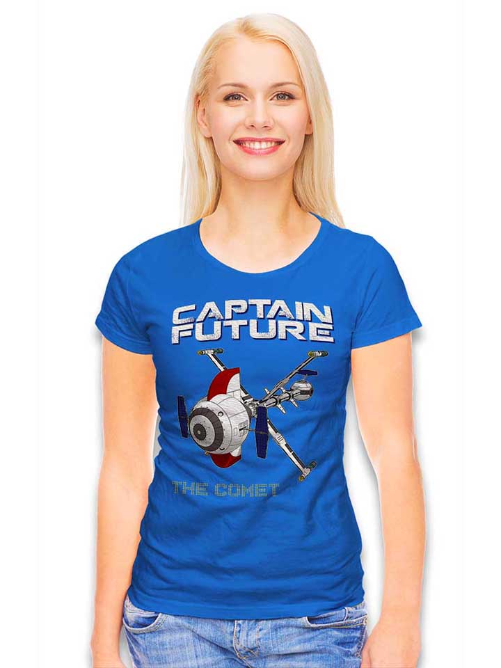 captain-future-the-comet-damen-t-shirt royal 2