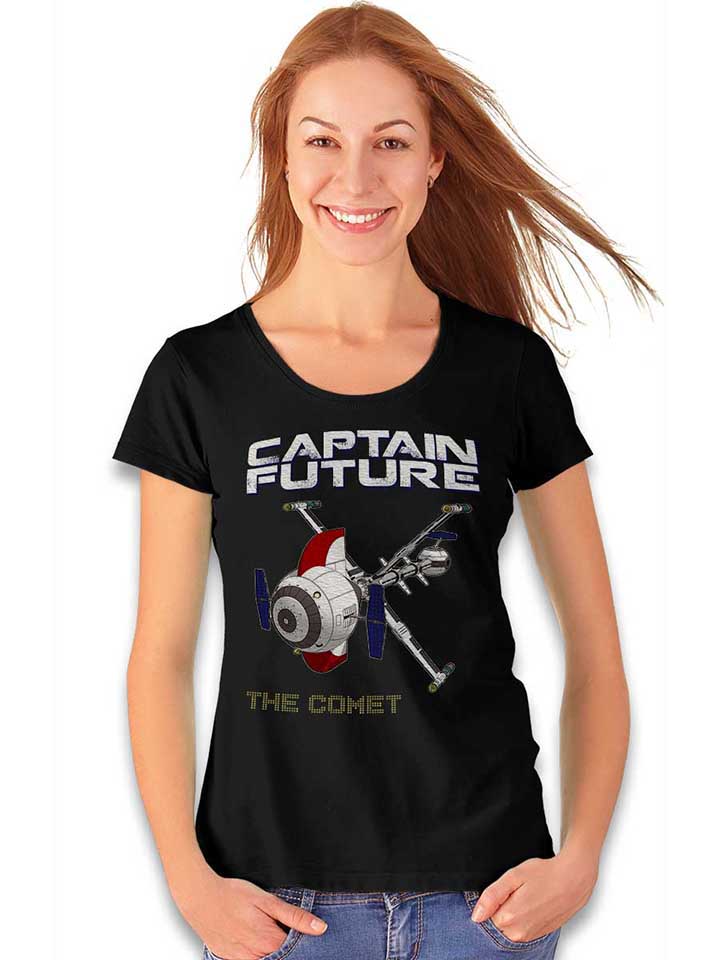 captain-future-the-comet-damen-t-shirt schwarz 2