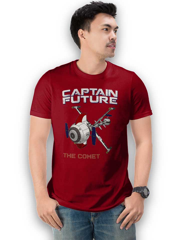 captain-future-the-comet-t-shirt bordeaux 2