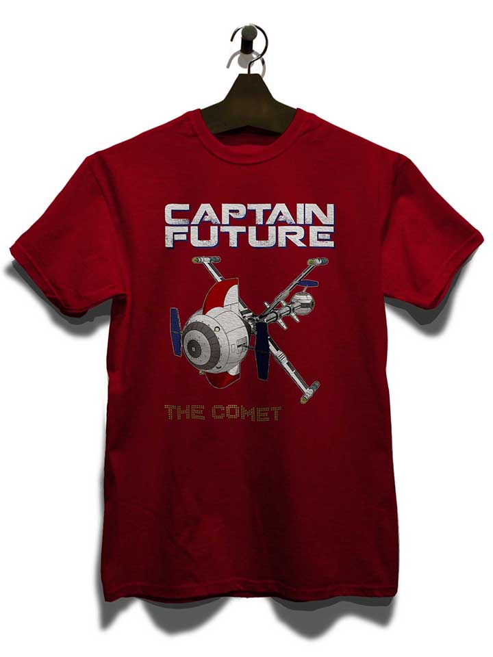 captain-future-the-comet-t-shirt bordeaux 3