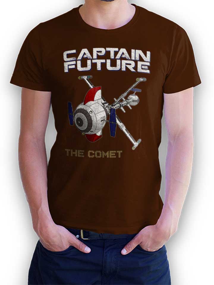 Captain Future The Comet T-Shirt brown L