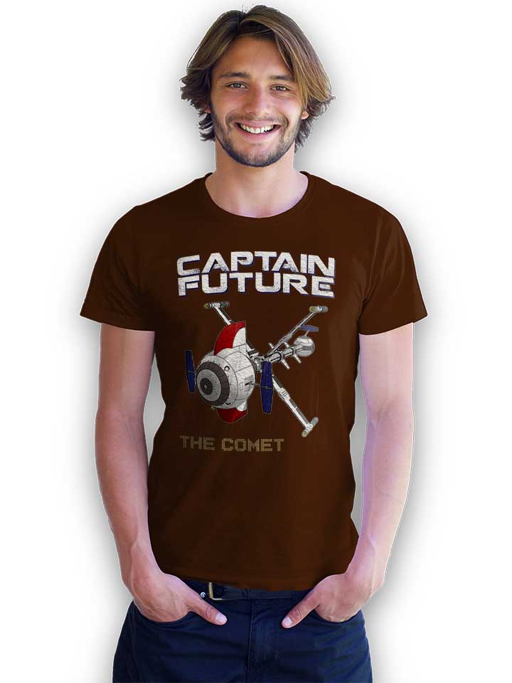 captain-future-the-comet-t-shirt braun 2