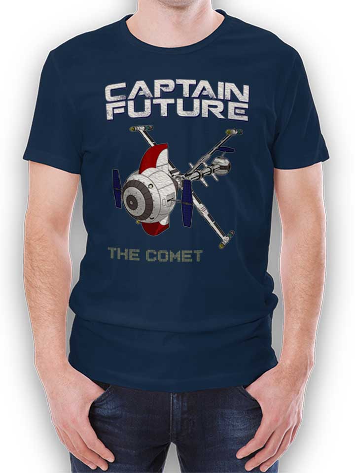 captain-future-the-comet-t-shirt dunkelblau 1