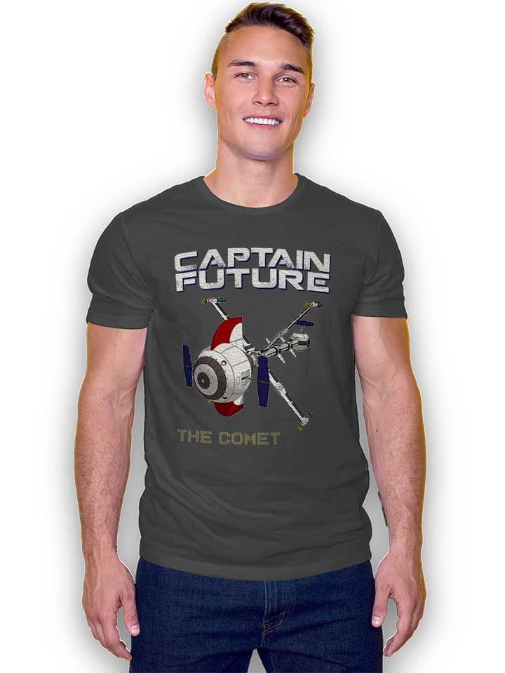 captain-future-the-comet-t-shirt dunkelgrau 2