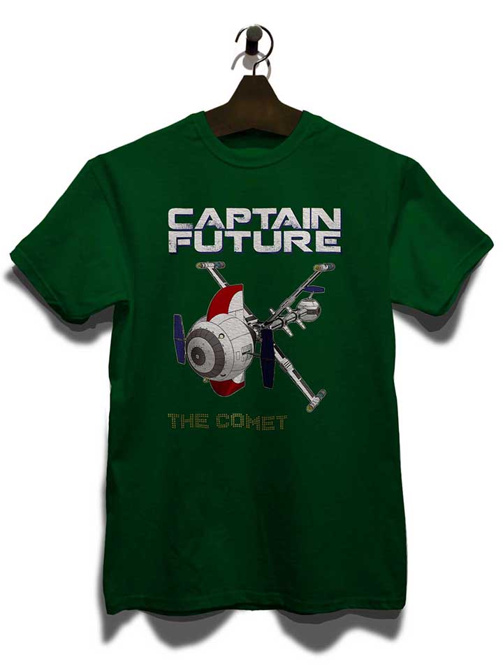 captain-future-the-comet-t-shirt dunkelgruen 3