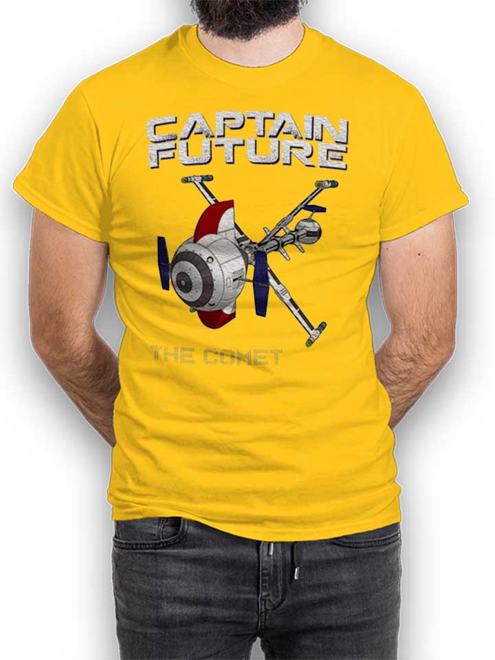 captain-future-the-comet-t-shirt gelb 1