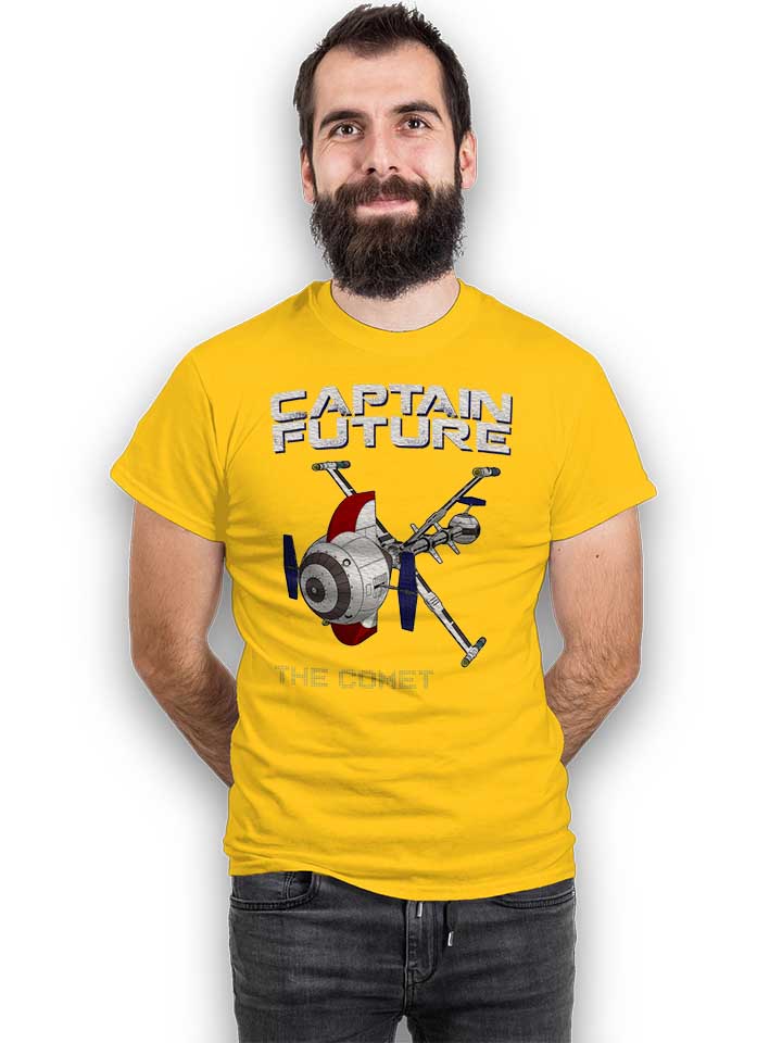 captain-future-the-comet-t-shirt gelb 2