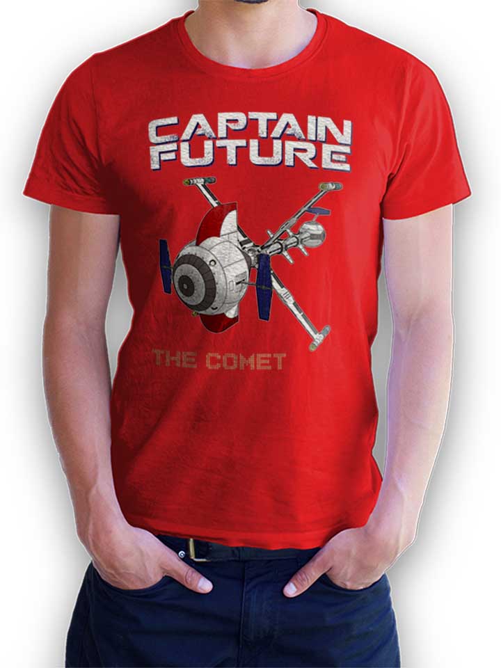 Captain Future The Comet T-Shirt rosso L