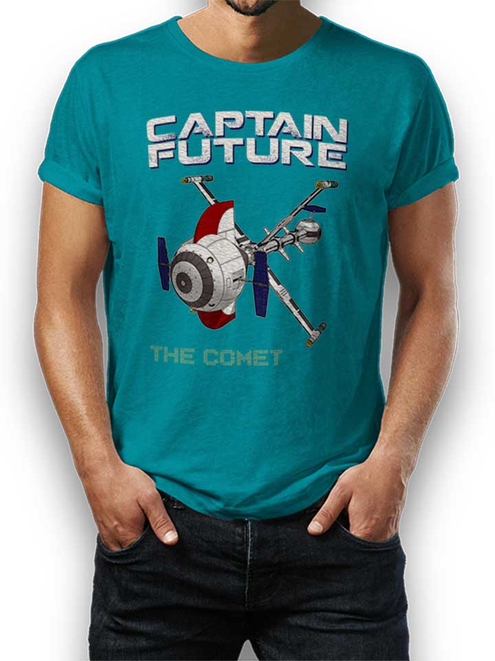 Captain Future The Comet T-Shirt turquoise L