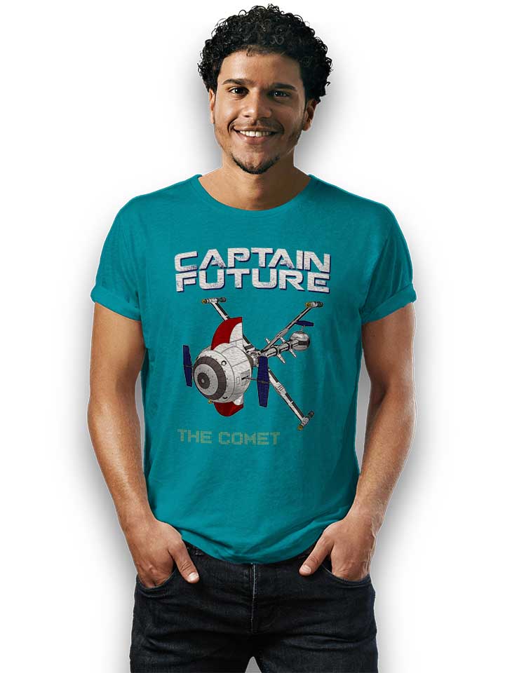 captain-future-the-comet-t-shirt tuerkis 2
