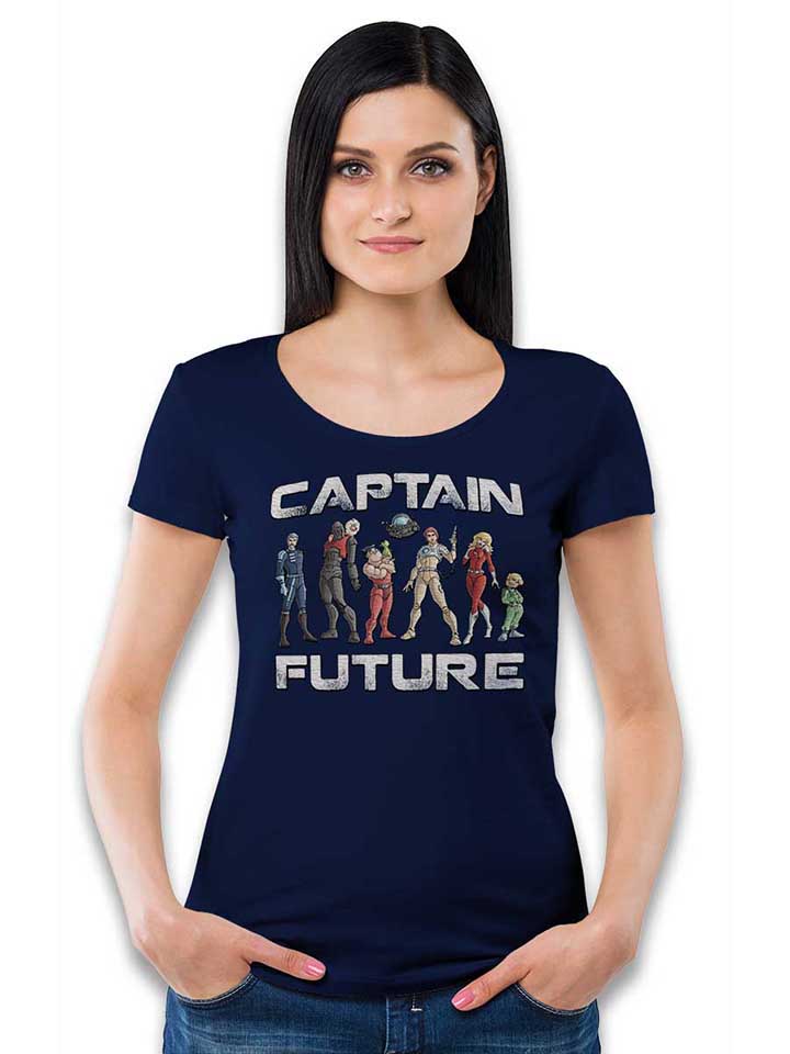 captain-future-damen-t-shirt dunkelblau 2