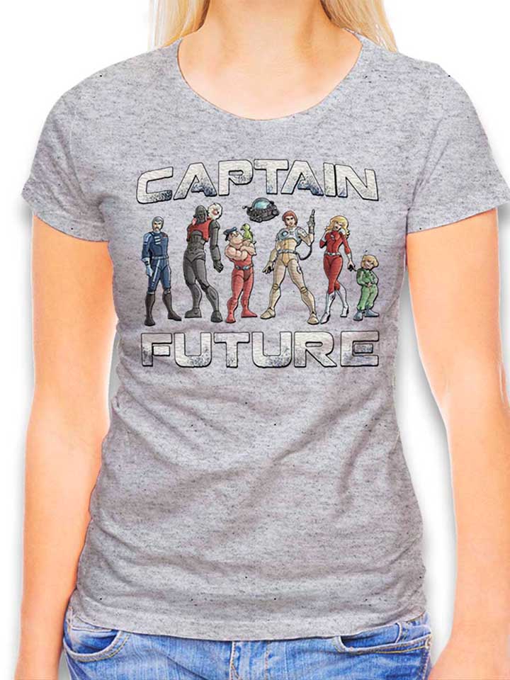 captain-future-damen-t-shirt grau-meliert 1