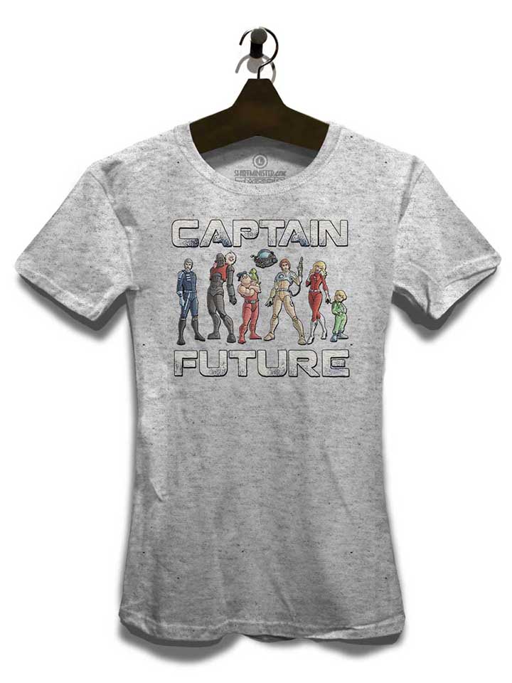 captain-future-damen-t-shirt grau-meliert 3