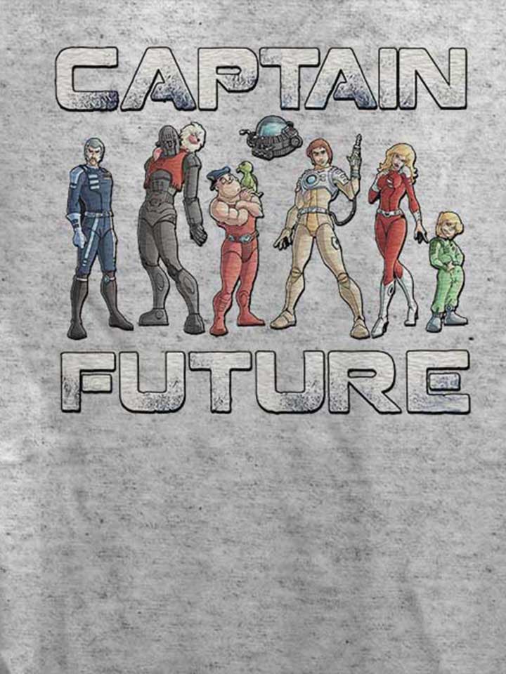 captain-future-damen-t-shirt grau-meliert 4
