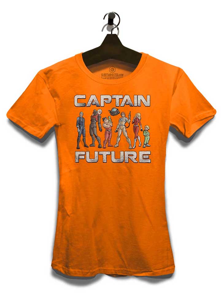 captain-future-damen-t-shirt orange 3