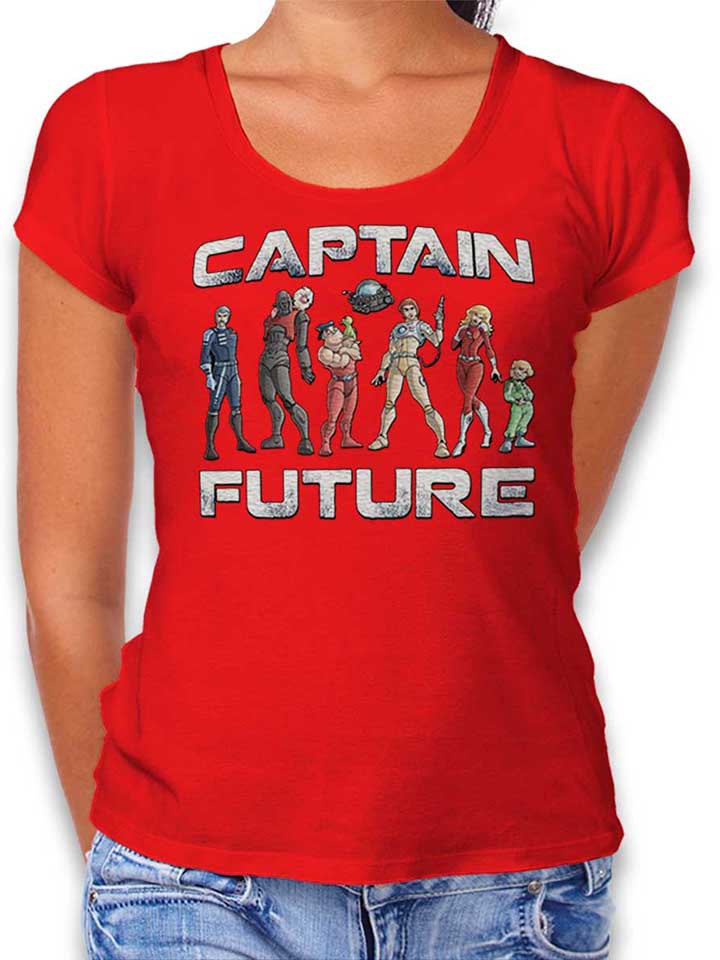 captain-future-damen-t-shirt rot 1
