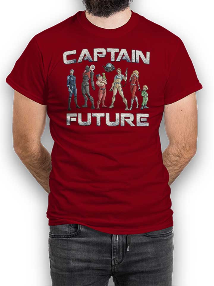 captain-future-t-shirt bordeaux 1