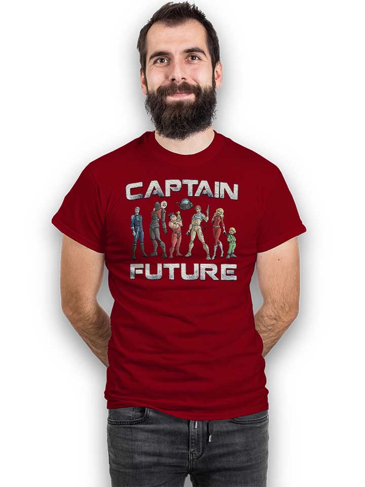 captain-future-t-shirt bordeaux 2