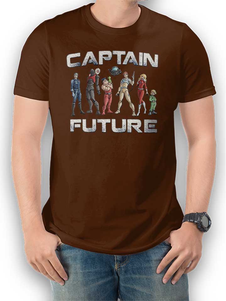Captain Future Camiseta marrn L