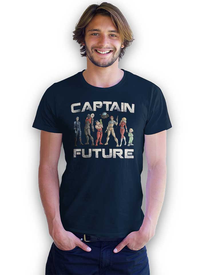 captain-future-t-shirt dunkelblau 2