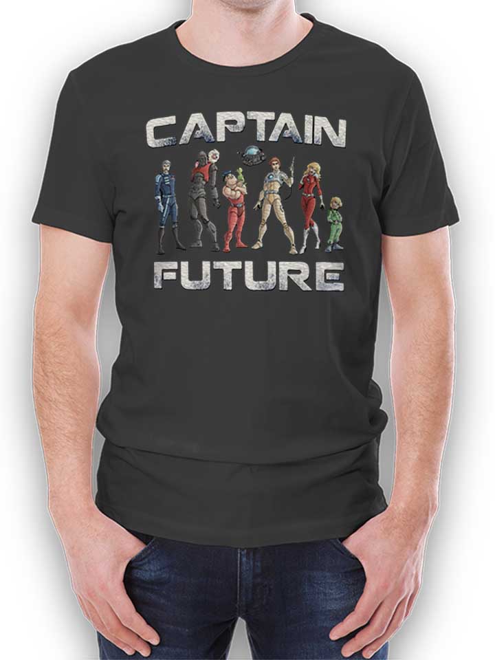 captain-future-t-shirt dunkelgrau 1