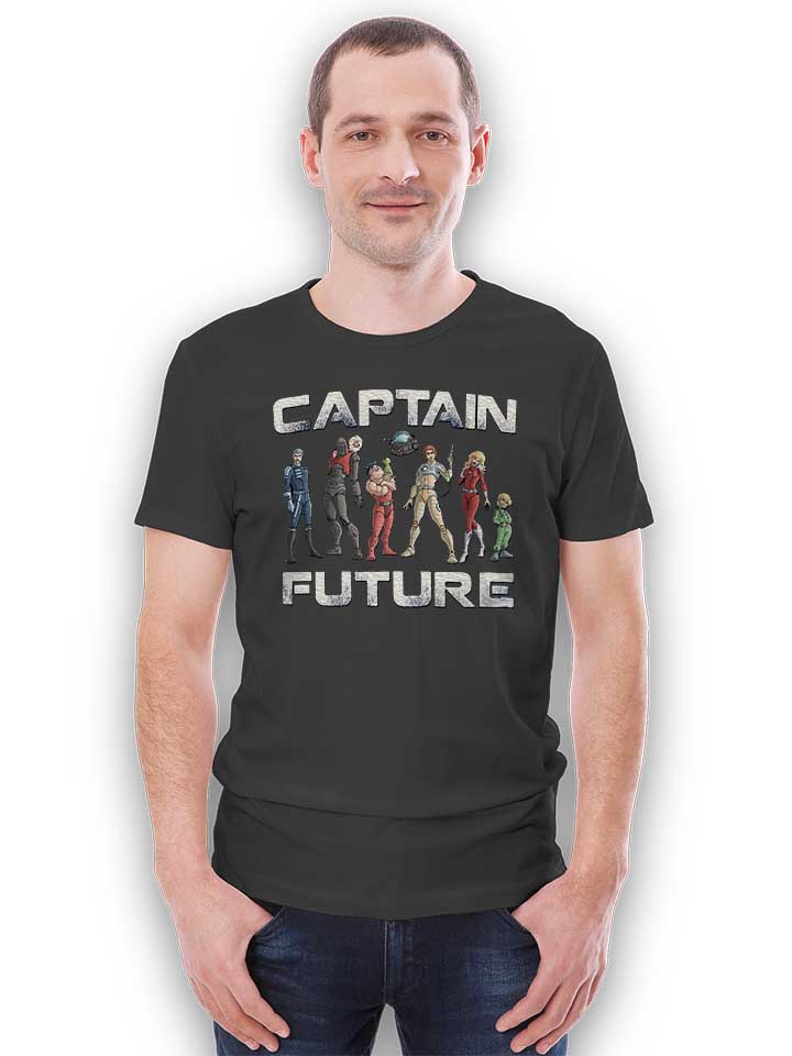 captain-future-t-shirt dunkelgrau 2