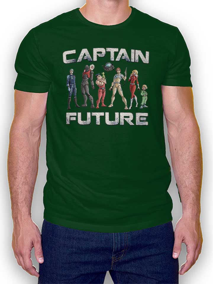 Captain Future T-Shirt vert-fonc L