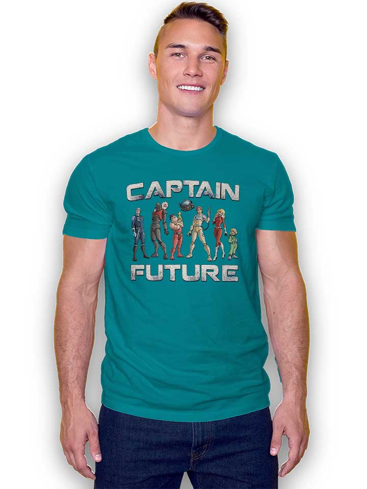 captain-future-t-shirt tuerkis 2