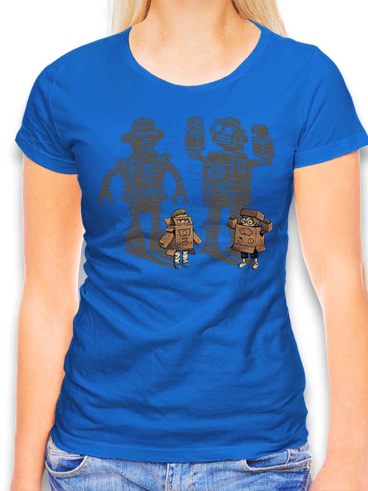 Carton Robots Damen T-Shirt royal L