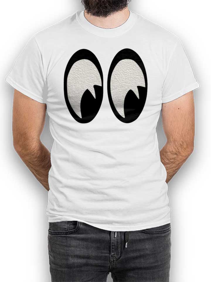 Cartoon Eyes T-Shirt bianco L