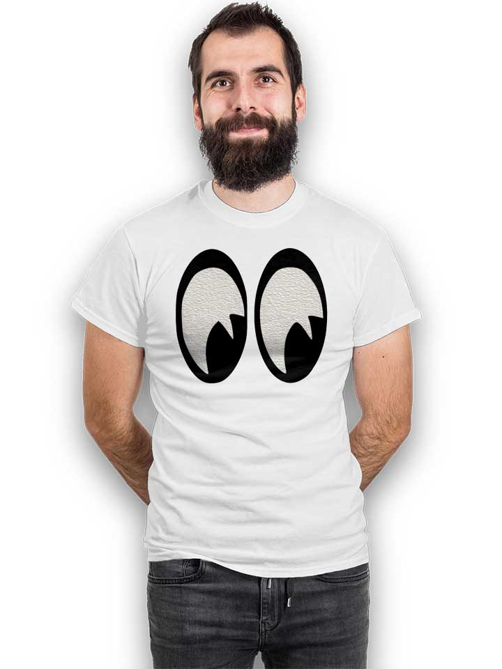 cartoon-eyes-t-shirt weiss 2