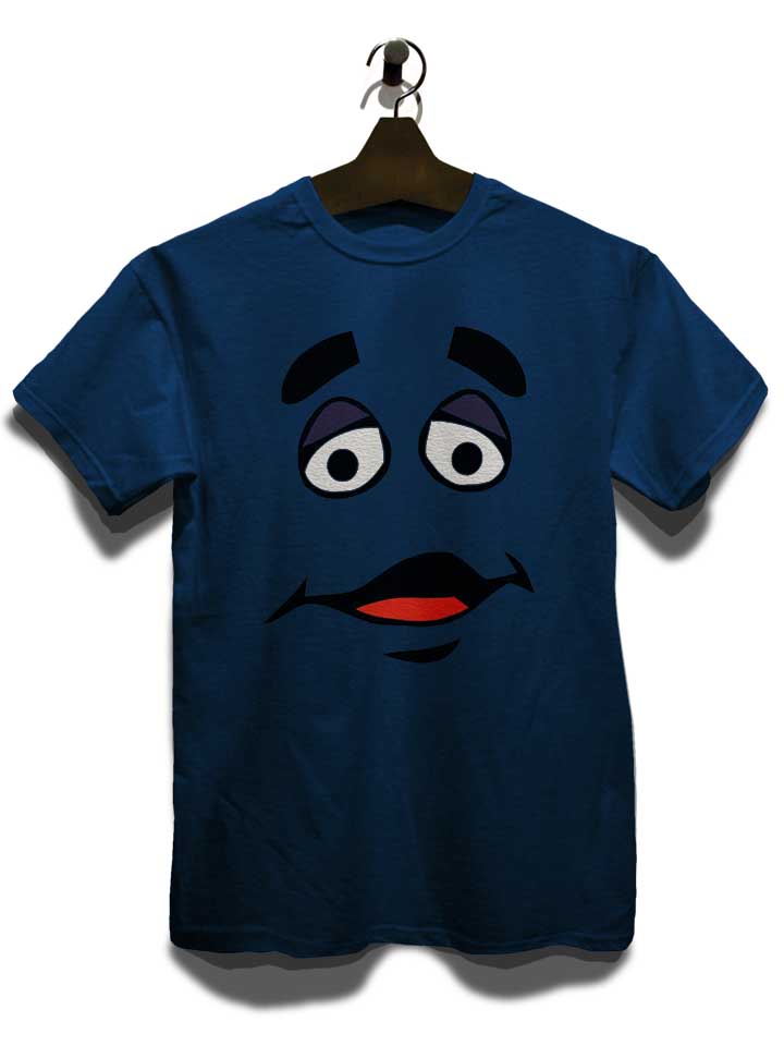 cartoon-face-t-shirt dunkelblau 3