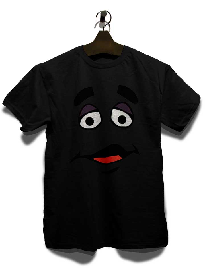 cartoon-face-t-shirt schwarz 3